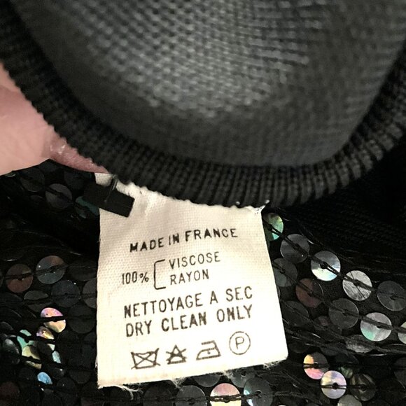 Herve Leger Paris Black Sequin Panel Open-Back Knit Dress-Size M - Picture 4 of 11